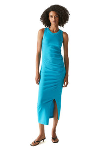 Tala Shirred Seam Midi Dress