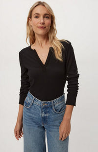 Salem Mixed Placket Henley