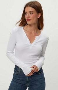 Salem Mixed Placket Henley