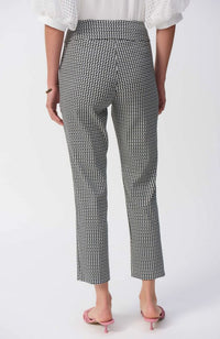 Geometric Jacquard Crop Pull-on Pants