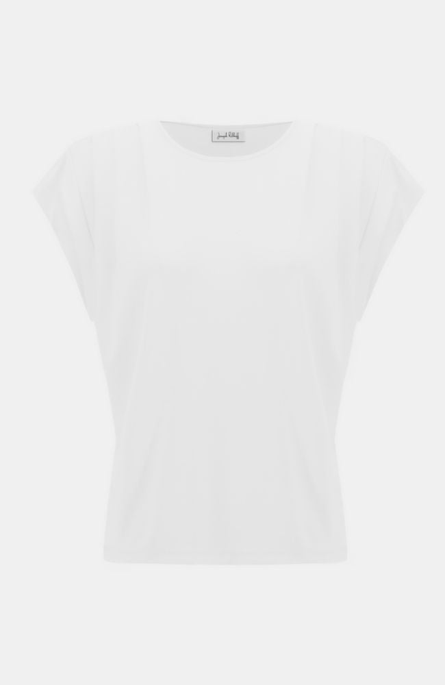 Silky Knit Short Sleeve Straight Top