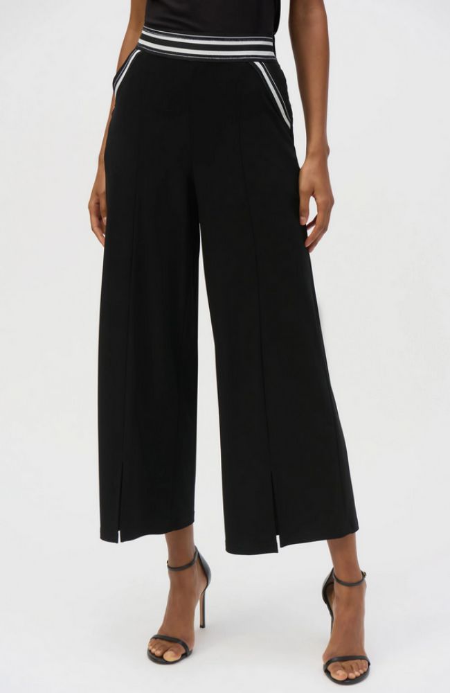 Silky Knit Culotte Pull-On Pants