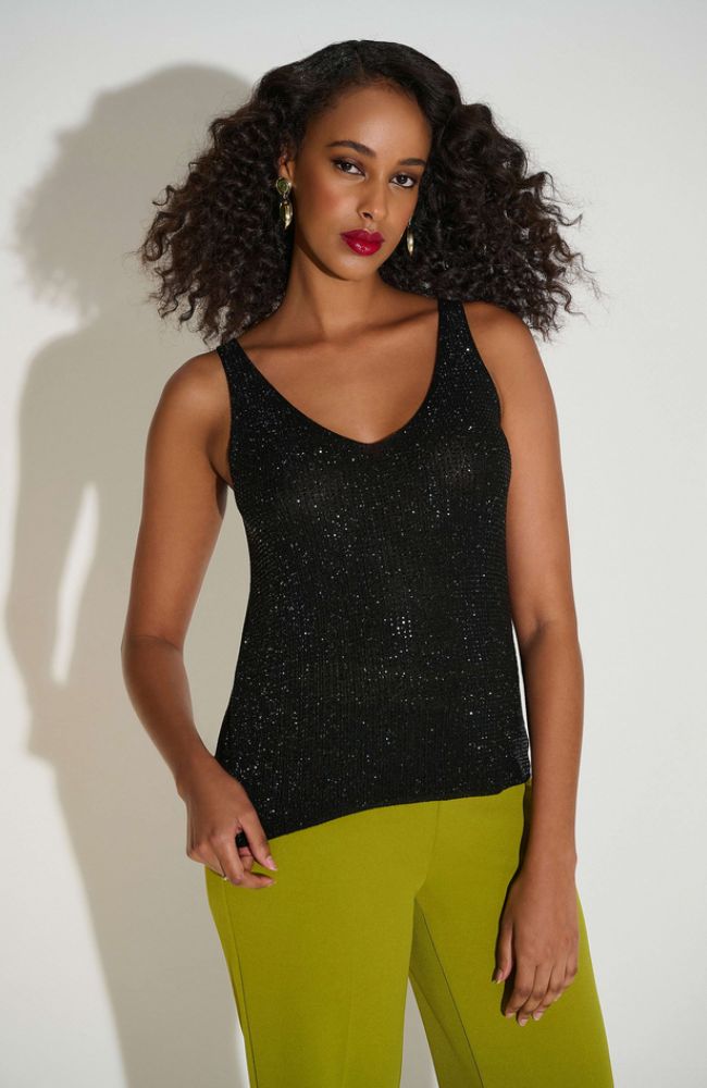 Metallic Camisole with Rhinestones