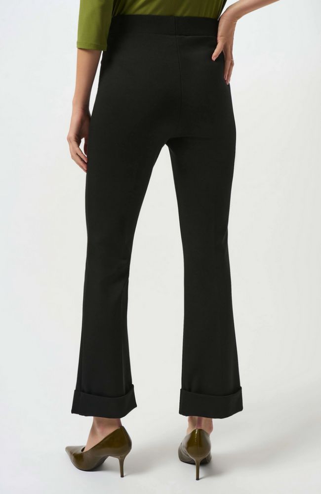 Heavy Knit Flared Pull On Pant