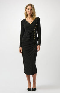 Silky Knit Fitted Wrap Top