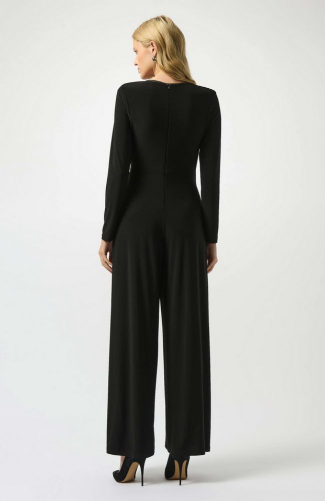 Leatherette Wide Leg Jumpsuit