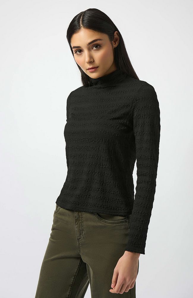 Textured Knit Fitted Top