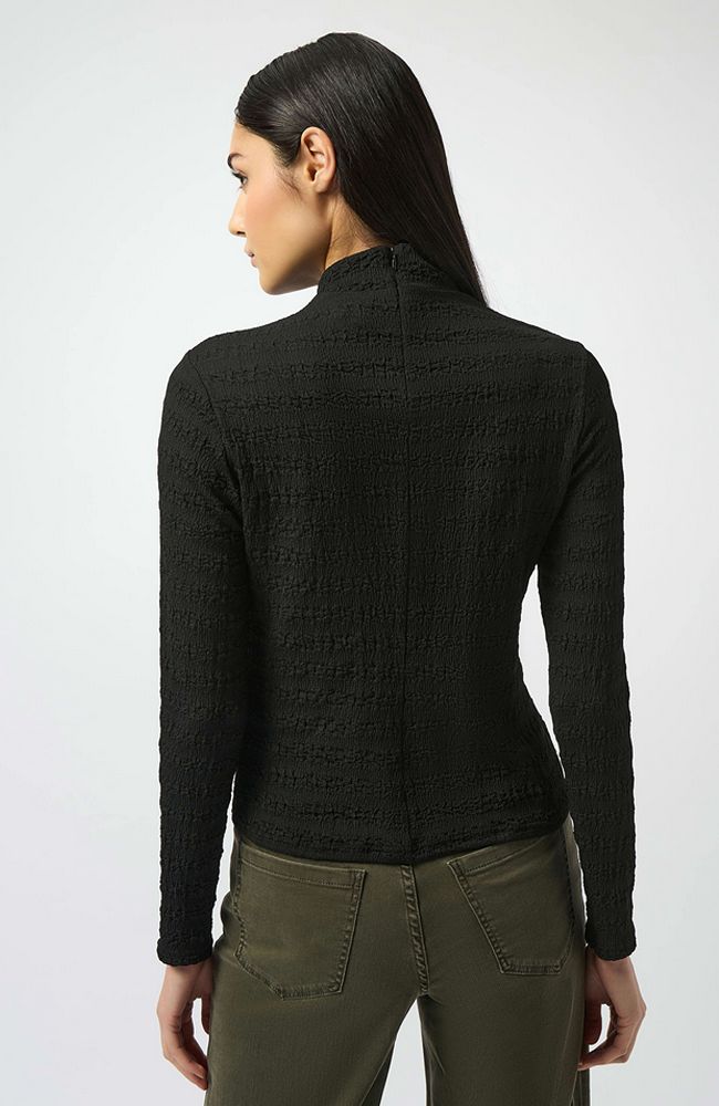 Textured Knit Fitted Top