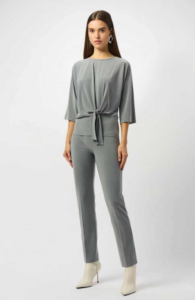 Knit Boxy Top with Knot Detail