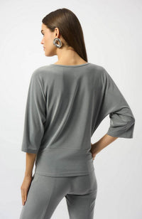 Knit Boxy Top with Knot Detail