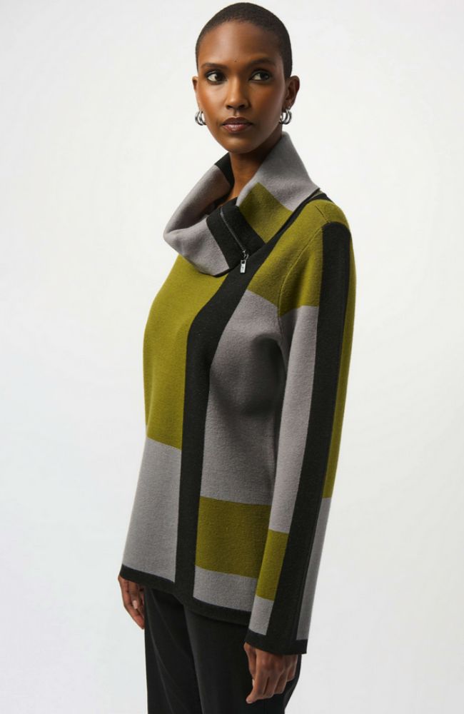 Sweater Color Block Pullover