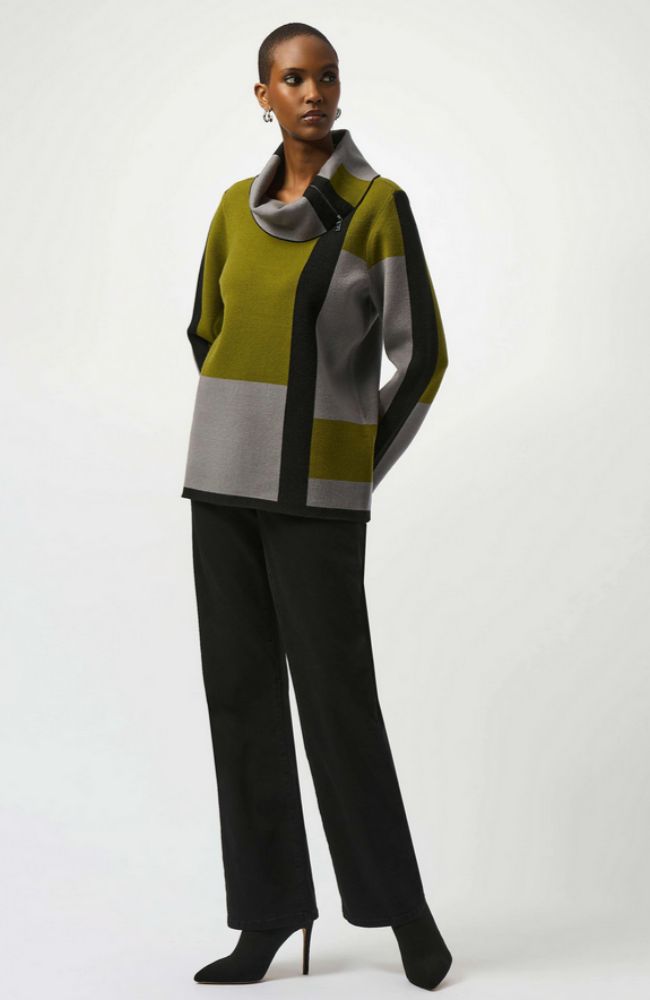 Sweater Color Block Pullover