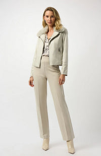 Swing Jacket with Faux Fur Collar