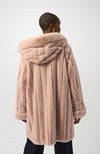 Faux Fur Reversible Hooded Coat
