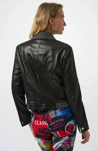 Foiled Faux Suede Jacket