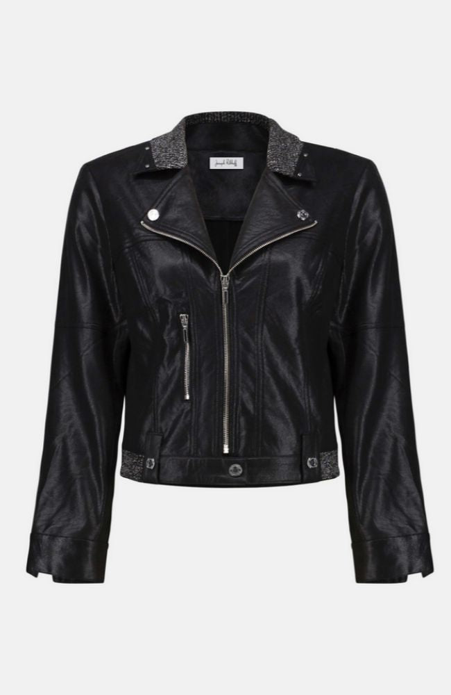 Foiled Faux Suede Jacket