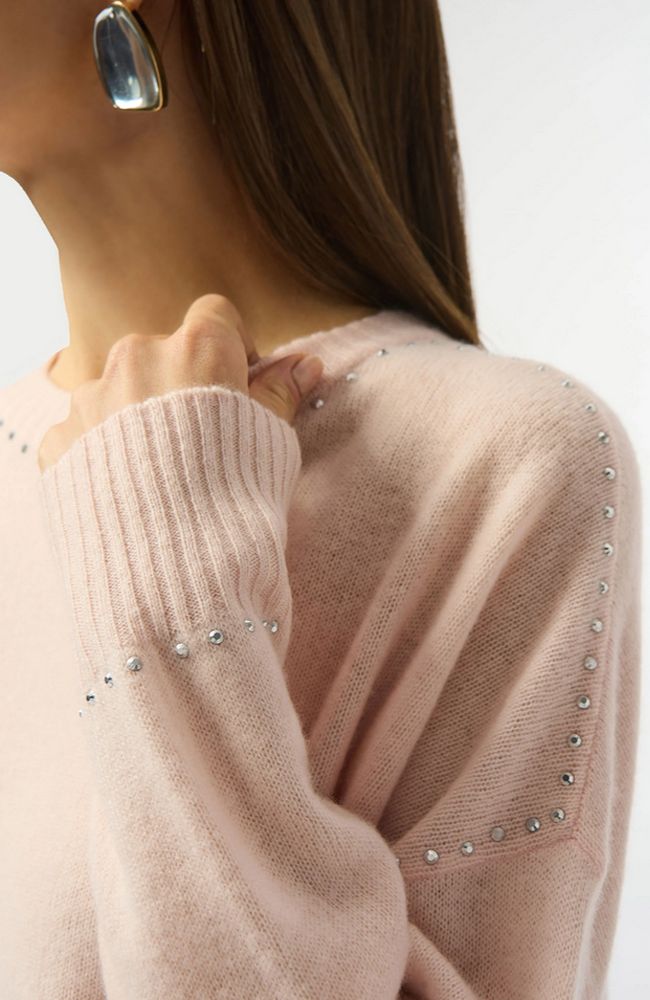 Cashmere Top with Stud Detailing