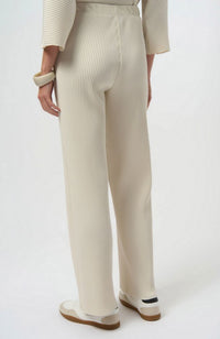 Pleated Scuba Crepe Wide Pants