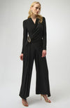 Silky Wide Leg Jumpsuit in Black