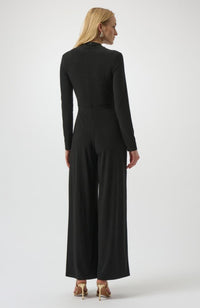 Silky Wide Leg Jumpsuit in Black