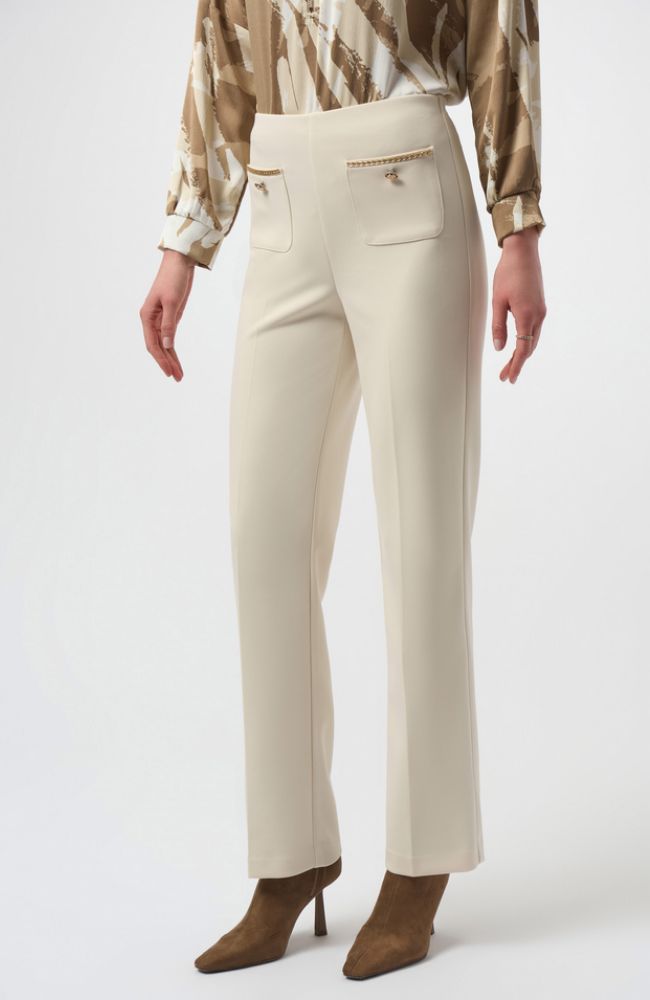 Scuba Crepe Straight Pants