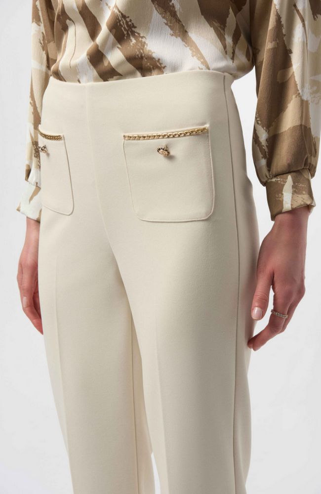 Scuba Crepe Straight Pants