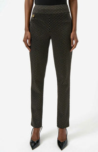 Foiled Heavy Knit Slim Pants