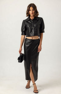 Leather Beaker Skirt
