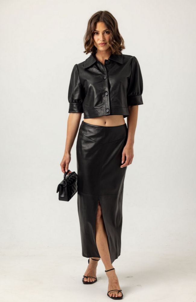 Leather Beaker Skirt