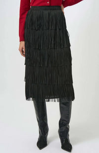 Pencil Skirt Tiered Fringes