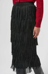 Pencil Skirt Tiered Fringes