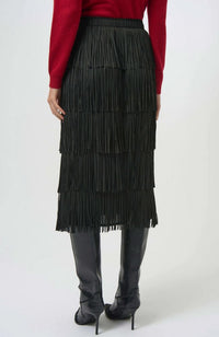 Pencil Skirt Tiered Fringes