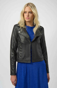 Foiled Suede Jacket Rhinestones