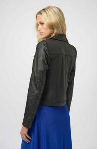 Foiled Suede Jacket Rhinestones