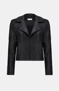 Foiled Suede Jacket Rhinestones