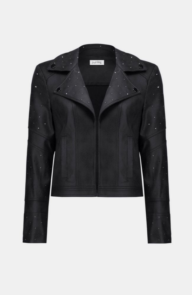 Foiled Suede Jacket Rhinestones