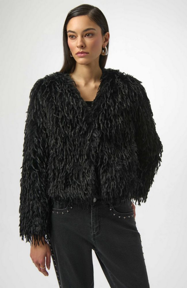 Collarless Boxy Jacket