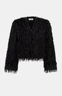 Collarless Boxy Jacket