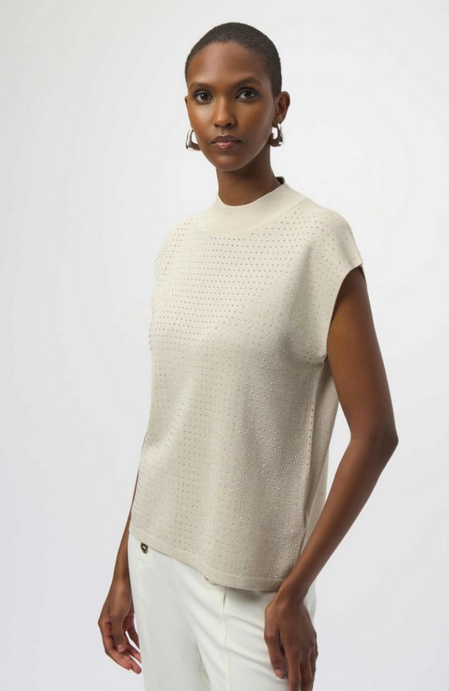 Sweater Knit Slvless Pullover