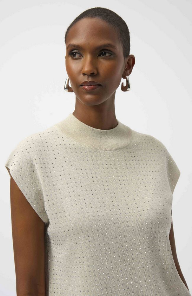 Sweater Knit Slvless Pullover