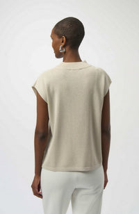 Sweater Knit Slvless Pullover