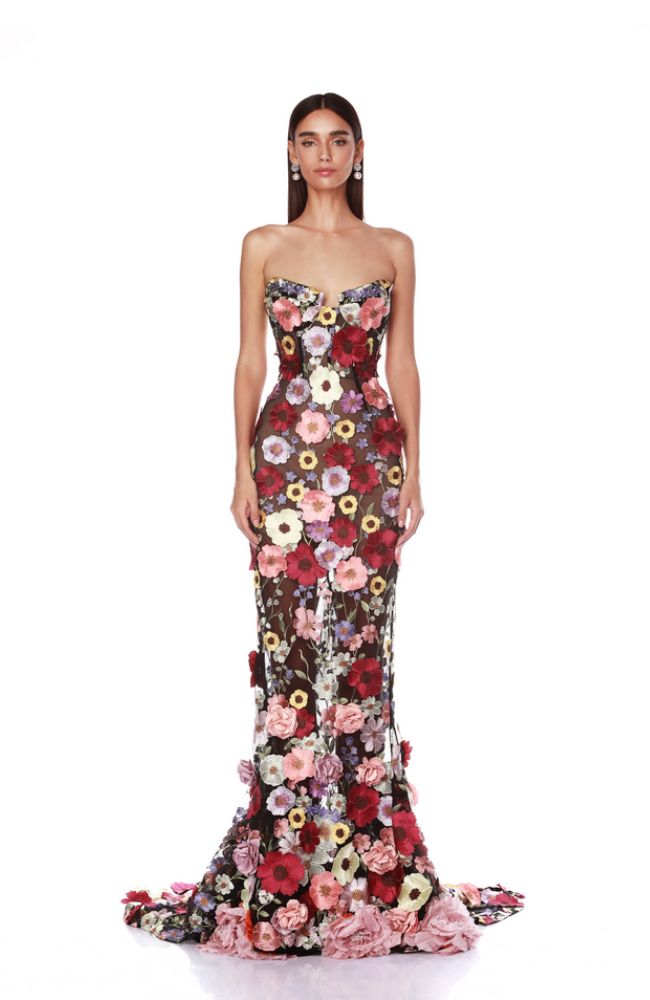 Jasmine Multi Floral Gown