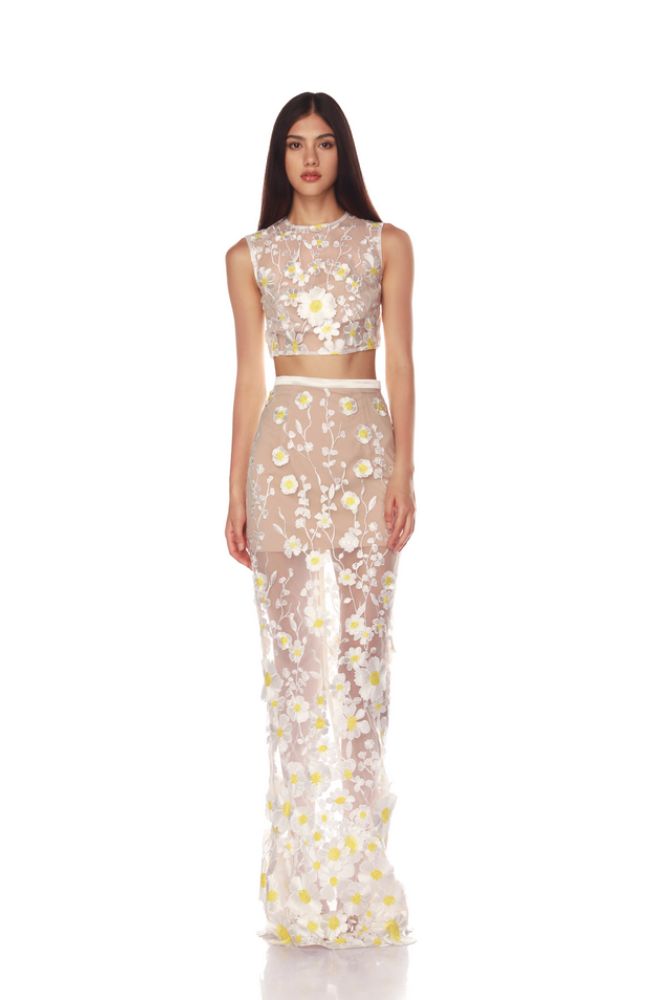 Jasmine White Multi 2 pc Set