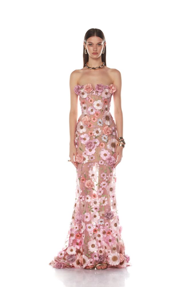 Jasmine Gown in Pastel Pink