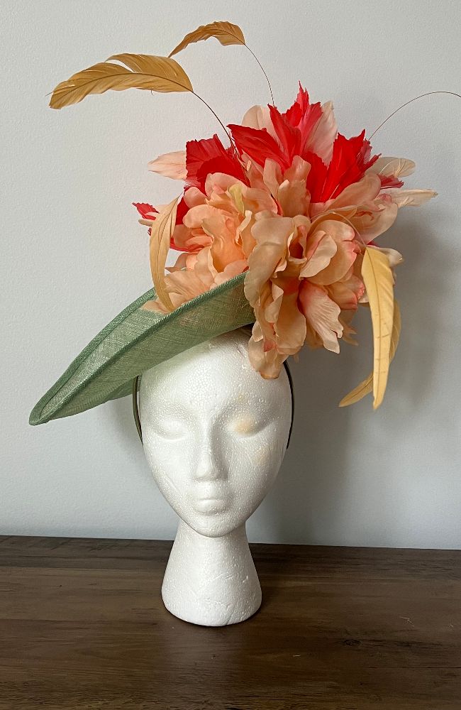 25COT-VAL Fascinator Green
