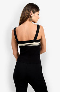 Casady Cami in Black/Almond