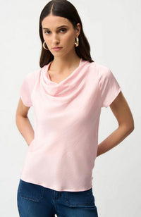 Satin Cowl Neck Top