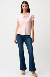 Satin Cowl Neck Top
