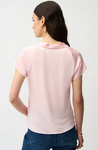 Satin Cowl Neck Top