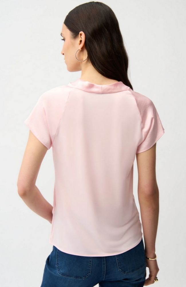 Satin Cowl Neck Top